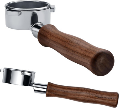 54Mm Naked Portafilter for Breville Barista Express with Walnut Handle