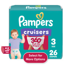 Pampers Cruisers 360 Baby Diapers Size 3, 26 Count