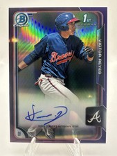 2015 1st Bowman Chrome Victor Reyes Auto /250 Purple Refractor