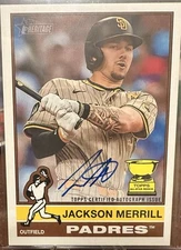 2025 Topps Heritage Jackson Merrill Certified Auto San Diego Padres ROA-JME