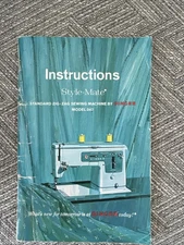 Singer Style Mate 347 Owners Manual Instructions for Zig Zag Sewing Machine