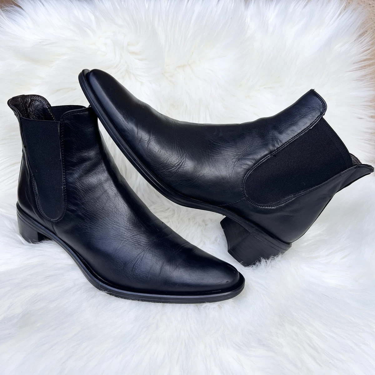 Barneys New York Chelsea Boots Black Leather Made in Italy Men\'s Size 7 Womens 9 Barneys New York Chelsea Boots for Men | Mercari main image 2