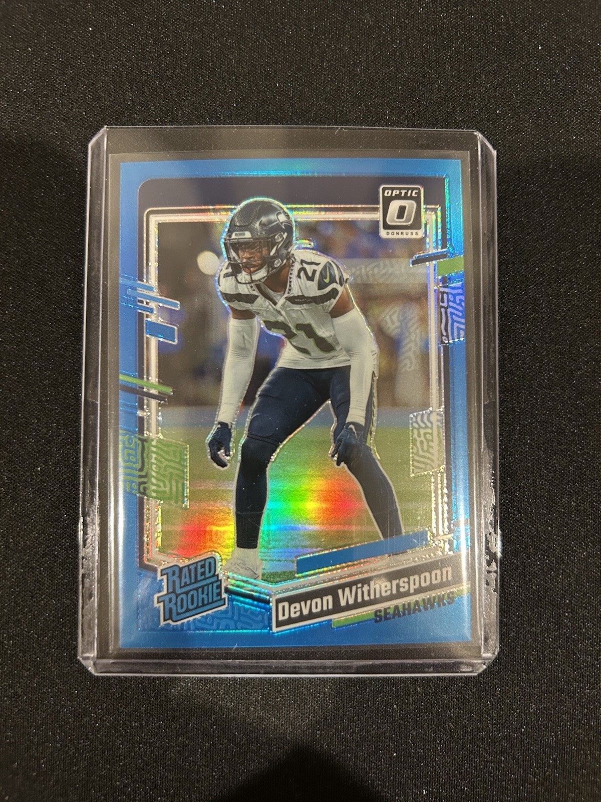 2023 Panini Donruss Optic - Devon Witherspoon #292 Rated Rookie Aqua Prizm /299