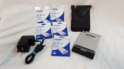 Brother mw-145bt seltener Vintage Wireless A7 mobiler Drucker mit Ladegerät, Papier