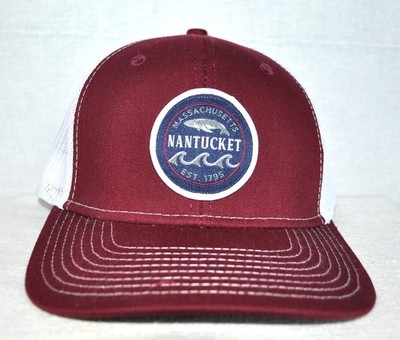 *NANTUCKET MASSACHUSETTS* Whale Trucker mesh Ball cap hat *OURAY 51342 sample*