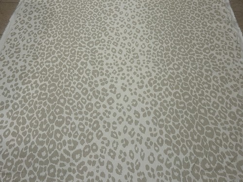 Schumacher Iconic Leopard Animal Print Linen Fabric 125 Anniversary 2 Yards New