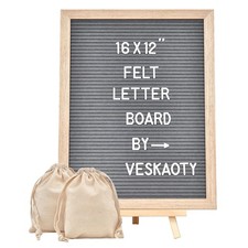 Felt Letter Board with 402 Letters, Numbers  Symbols - 12 x 16 inch Large Ch...