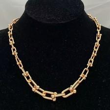 2 Items - Necklace & Earrings Set - Rose Gold...