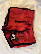 Disney Mickey Mouse Red Shorts Medium 7/8 Shorty Cotton Sleep Casual Kids