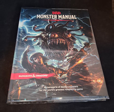 Monster Manual D D Book First Printing 5E 5.0 Hardcover 2014 D D w/cover