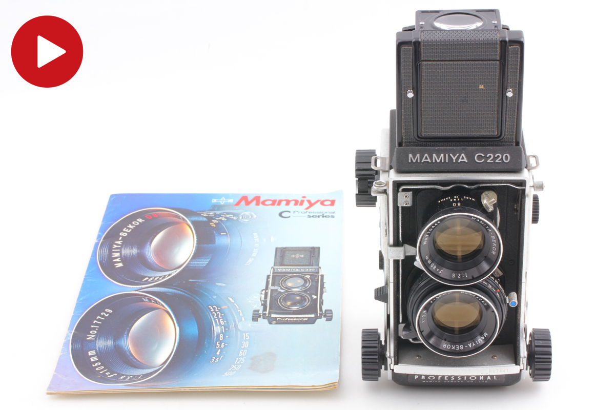 フィルムカメラ MAMIYA C220 PROFESSIONAL + SEKOR 80mm Blue Dot [ N MINT ] Mamiya C220 Pro TLR Film Camera SEKOR