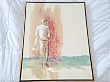 JFK Oil Painting Original Artist Signed 1963 Original Wood Frame