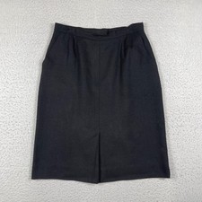 Evan-Picone Pencil Skirt Womens 18 Black Vintage ILGWU High Waist Pockets