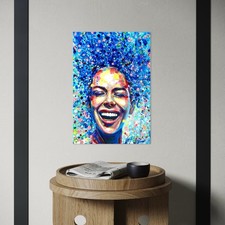 ORIGINALE ritratto quadro olio quadro donna astratto pittura arte moderna DIPINTO A MANO