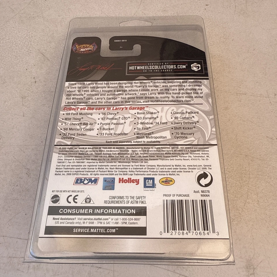 Hot Wheels Larry’s Garage Red 70 Mercury Cyclone 2008 con Real Riders 20/20 Foto 2 de 4