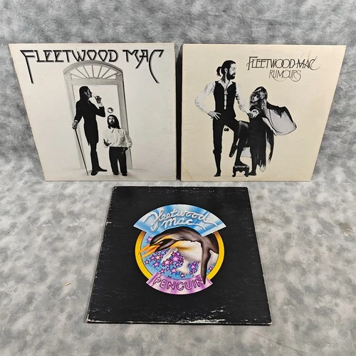 Fleetwood Mac Vinyl Lot 3 LP Rumours 1977 ST 1975 Penguin 1973 Classic Rock US