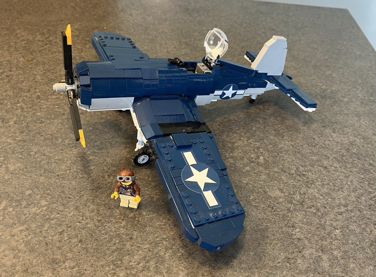 フォースコリーセット Brickmania F4U Corsair WWII Fighter Bomber Lego Model | eBay