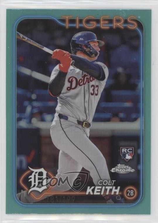 2024 Topps Chrome Aqua Refractor 181/199 Colt Keith #2 0bi3