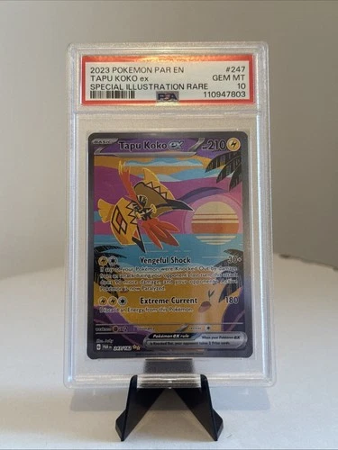 Pokémon Tapu Koko EX 247/182 Paradox Rift Special Illustration Rare PSA 10
