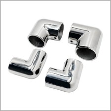 316 Stainless Steel 90° Elbow Boat Pipe Fitting Mirror Polished Yacht Hardware