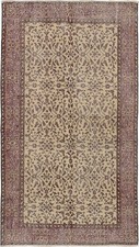 3'8" x 6'8" Traditional Vintage Hand Knotted Oriental Carpet Wool Area Rug