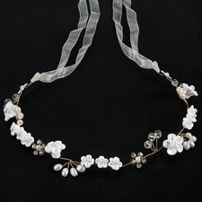 Flower Girl Hair Accessory, Flower Girl Headpiece Wedding Hair Accessories fo...