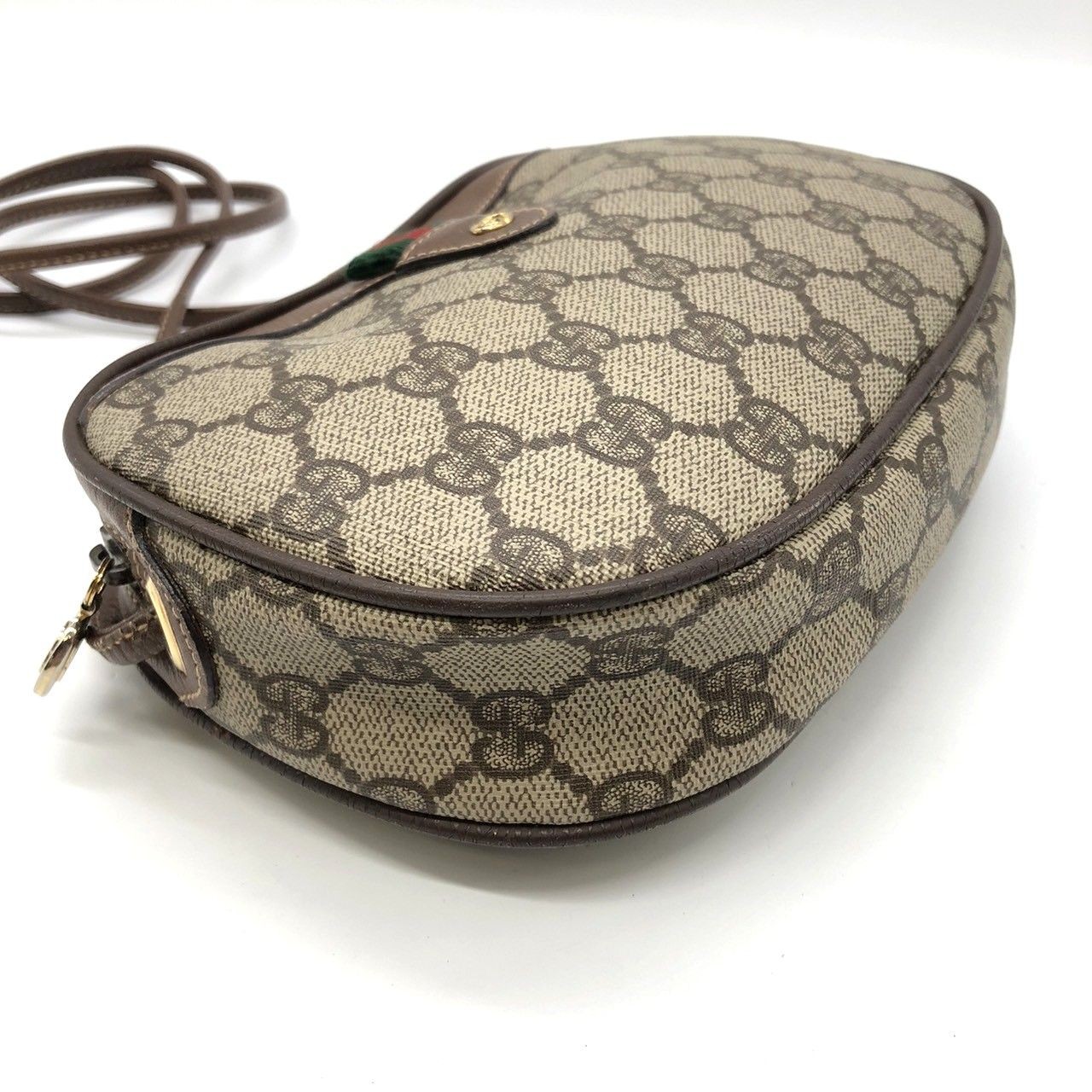 GUCCI Old Gucci 007 754 6112 Shoulder Bag GG Canvas Leather Brown Sherry Japan thumbnail 15