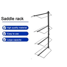 2 Sets Saddle Rack Wall Mounted Heavy Duty 4 Tier Horse Saddle Hanging Stand