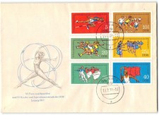 German Democratic Republic #1834-1837//B183-B184 FDC, 1977