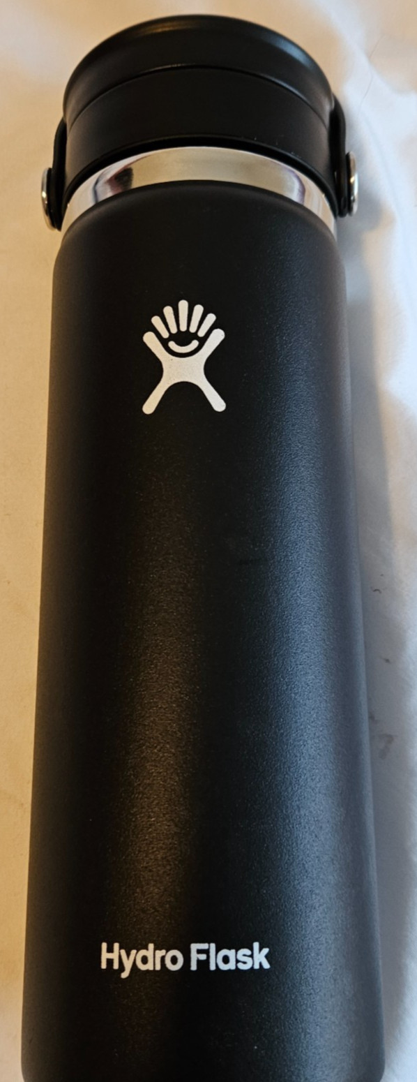 HYDRO FLASK WIDE MOUTH 20 OZ INSULATED WIDE MOUTH BLACK TWIS