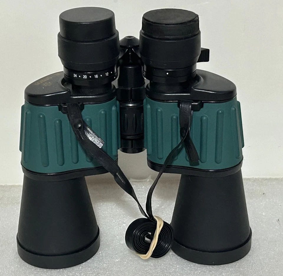 Vintage Konus Binoculars Giant Zoom 8X24X50 Sport Green With Pouch Firm Plastic - Image 4 of 4