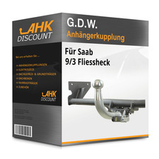 Für Saab 9/3 Fliessheck 02.1998-08.2003 G.D.W. Anhängekupplung abnehmbar NEU