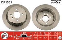 2X TRW DF1561 Bremsscheibe FüR BMW