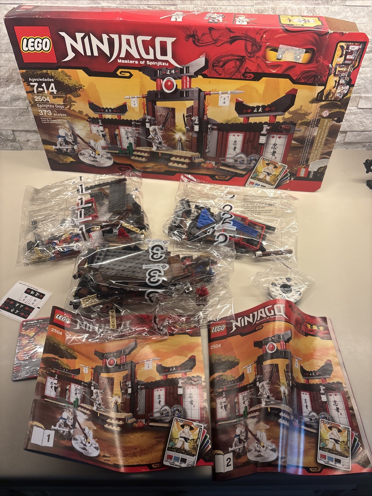 LEGO Ninjago Spinjitzu Dojo Set 2504 SEALED Bags OPEN BOX **SEE ...