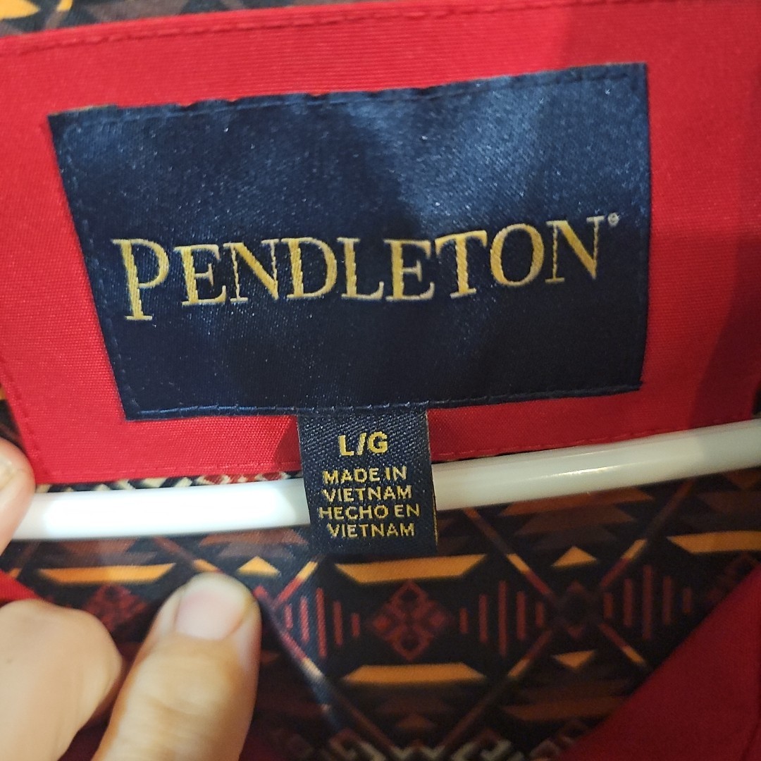 Pendleton Jacket Womens Size L Red Full Zip Butto… - image 6