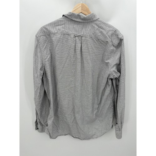 American Eagle AEO Grey Long Sleeve Button Down Shirt Men's Size Large L - Picture 2 of 8