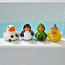 Rubber Ducks Duckies for Jeep Ducking Soccer, Orca, Avocado  Birthday Set Of 4