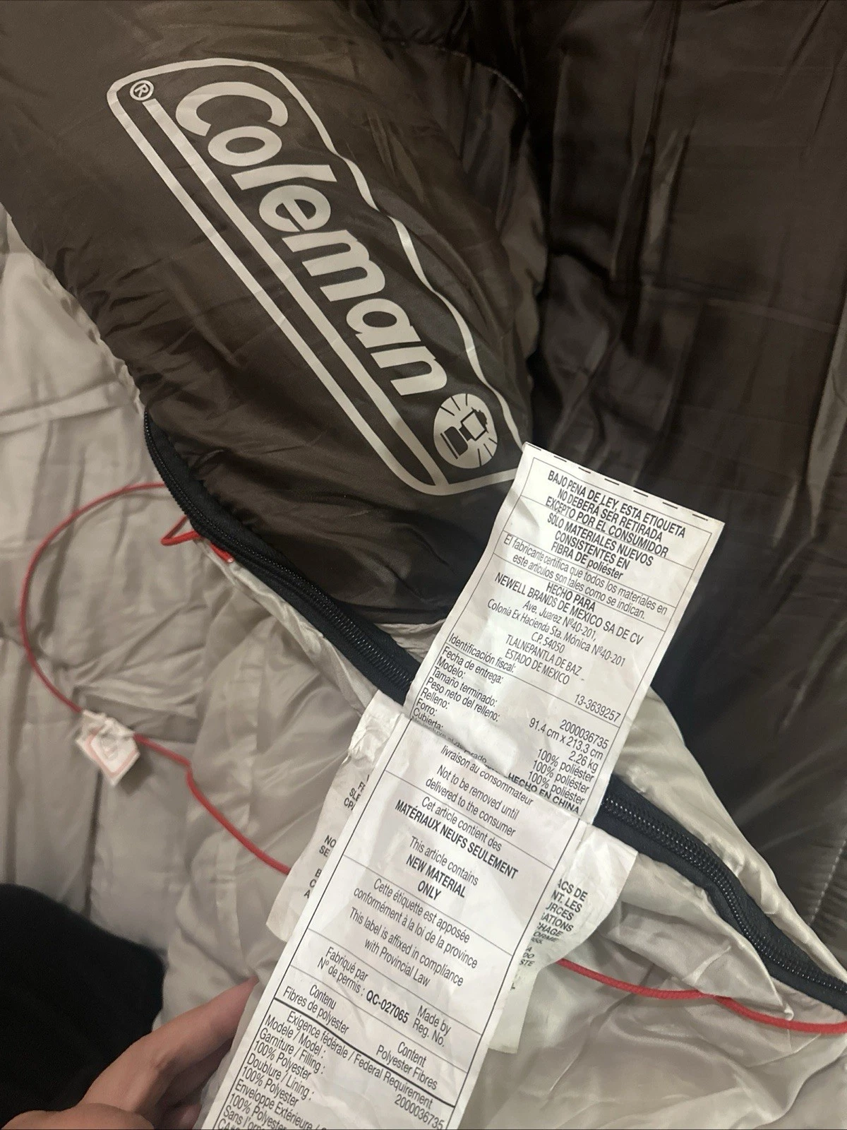 Saco de Dormir Coleman Montauk 40°F Big & Tall - 91.4cm x 213.3cm