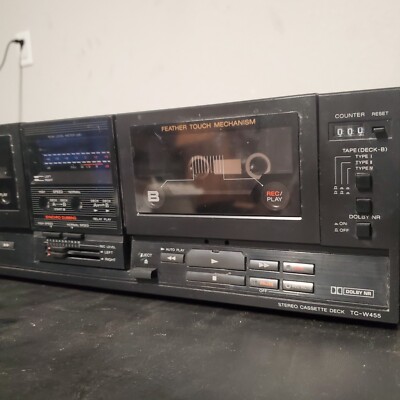 Sony Stereo Cassette Tape Deck Model TC-W455 Vintage 1980's | eBay