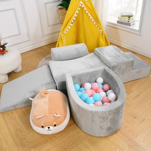 Foam Climbing Blocks for Toddlers 1-3 Inside - Soft Play Climb and Crawl Acti...