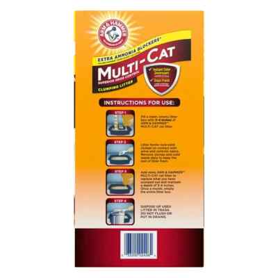 Arm & Hammer Multi-Cat Superior Odor Control Clumping Cat Litter - 40lb Bag With Clean Burst Scent - New 1 thumbnail image
