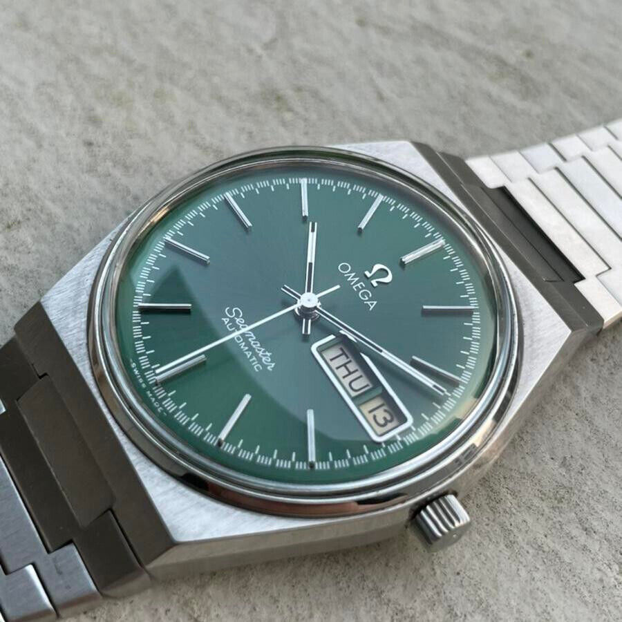 Vintage Omega Seamaster BB Automatic Day Date Green Dial Vintage Omega Seamaster BB Automatic Day Date Green Dial