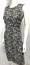 Calvin Klein Sheath Dress Stretch Black & White Career Casual EPOC SZ 4