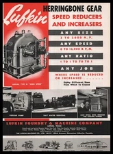1954 Lufkin Foundry & Machine Co. Lufkin Texas Herringbone Gear Vintage Print Ad
