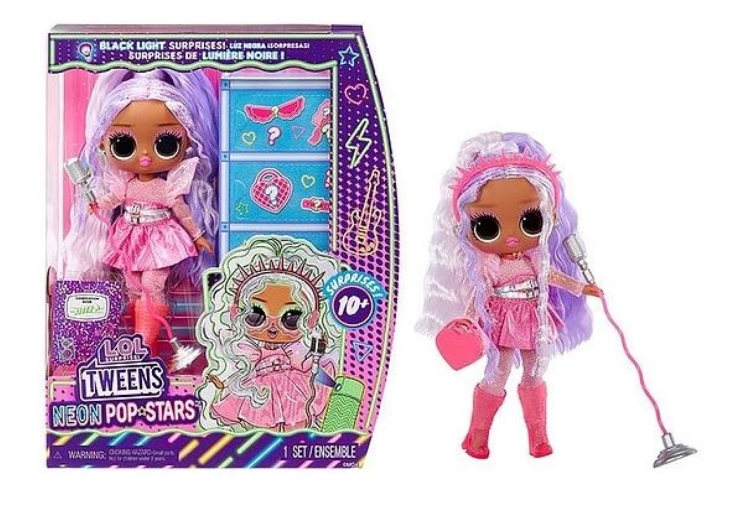 035051120667 Лалка ЛОЛ Сюрприз для подростков Неоновая поп звезда MGA 120667EUC MG 10090₽