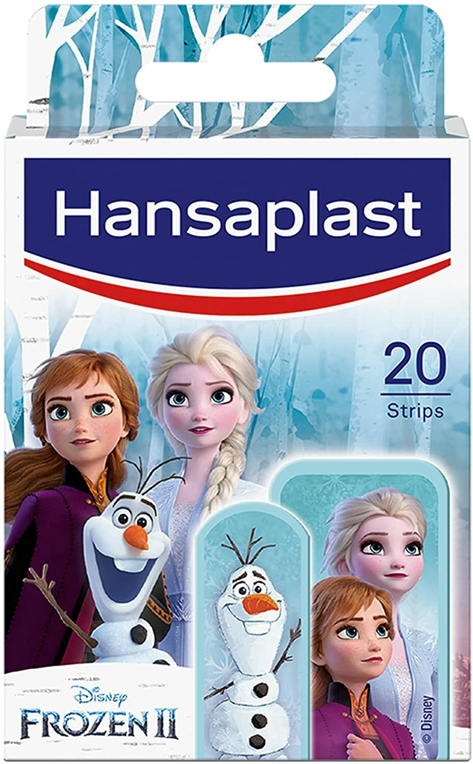 Hansaplast Детский пирог с начинкой из замороженных продуктов Elsa Anna Olaf 20 штук