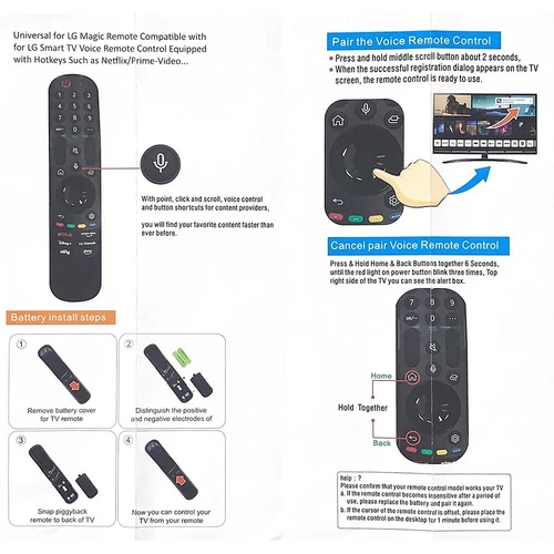 New MR23GA AKB76043108 For LG Smart Voice Magic TV Remote Control OLED42C3PSA - Picture 4 of 4