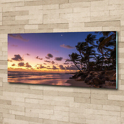 Wandbild aus Plexiglas® Druck auf Acryl 125x50 Landschaften Sonnenuntergang