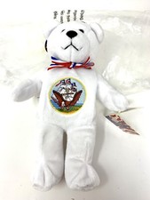 Vintage 2003 Navy Military Bear -Holy Bears 9 Bean Bag Plush New In Originalbag