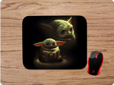 GROGU BABY YODA CUSTOM MOUSE PAD NEOPRENE NON-SLIP PERFECT GIFT STAR WARS D7